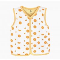 幼兒夾棉背心 - Orange (4至7歲)